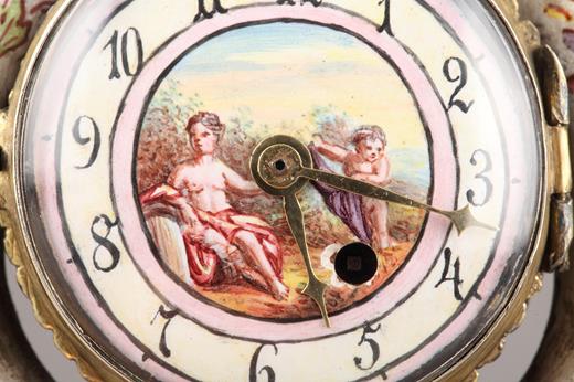 Vienna, clock, enamel, Hermann Boehm, Ratzendorfer, 19th, century, Viennese