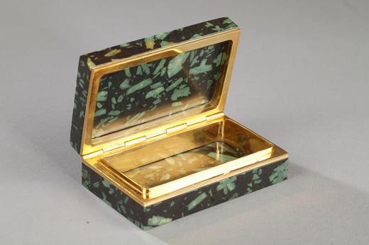 gold, box, micromosaic, porphyre, 19th, century, Roma, Grand Tour, Empire, bridge