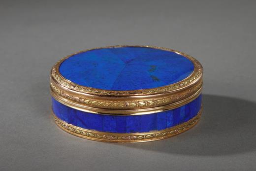 gold, lapis,box, 18th century, hanau
