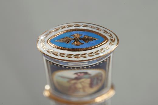 needle case, wax case, 18th century, Swiss, enamel, gold,