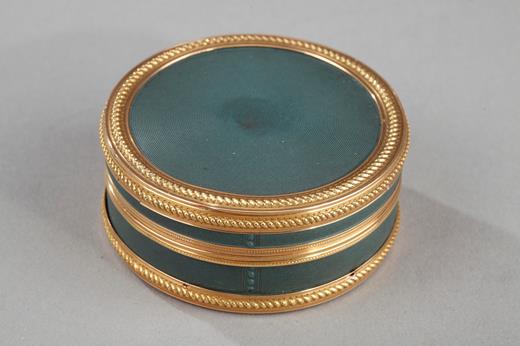gold, box, Louis XVI, blue, snuff-box