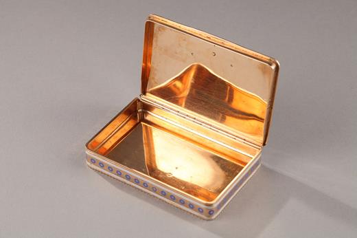 gold, enamel, Swiss, Prestige mark, 18th century, box, snuff box, jewel