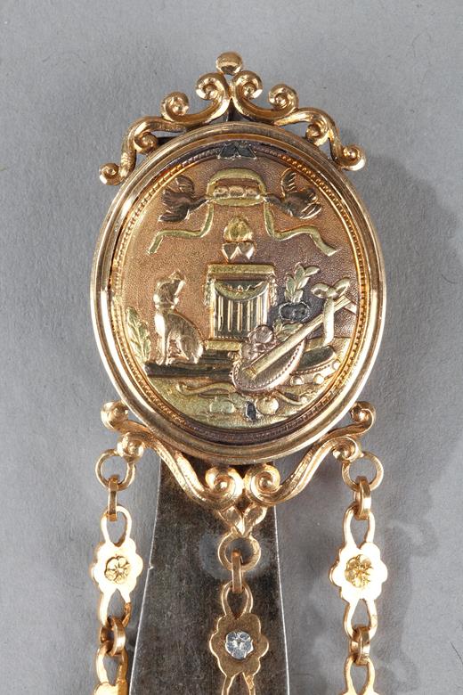 gold, 18th century, watch, chatelaine, pearls