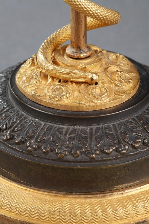 opaline, charles X, XIXème siècle, bronze, doré, baguier, coupe