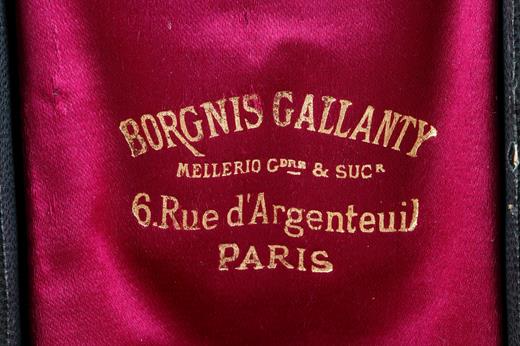Mid-19th century CHATELAINE AND GOLD WATCH. Maison Borgnis-Gallanty et Mellerio. Paris