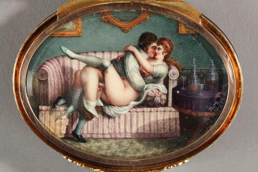 english, box, tortoishell, gold, erotic, 19th century, nude