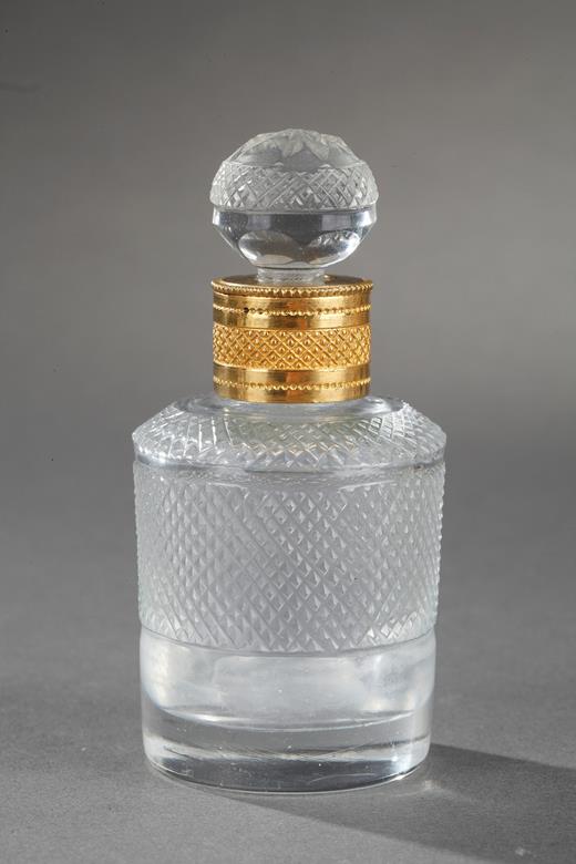 Charles X Cut-Crystal and Gilt Bronze Perfume Cellaret.