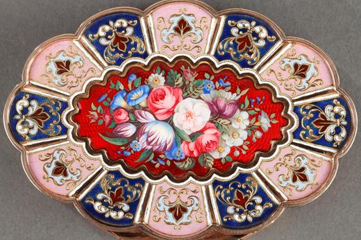 19th century  gold snuffbox with daimond, enamel for the  oriental market swiss