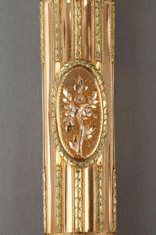 gold, set, case, scissor, seal, 18th century, 18th century