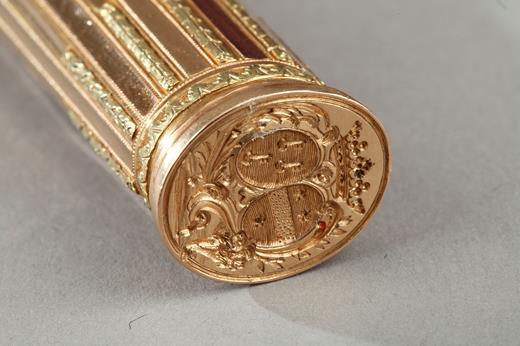 gold, set, case, scissor, seal, 18th century, 18th century