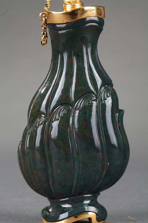 flask, 18th century, english, hardstone, gold, german