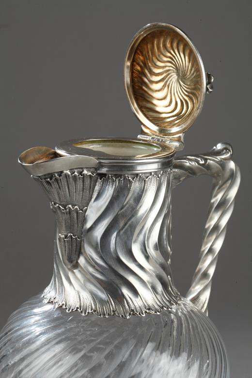 silver, 4 ewers, pairs, 19th, century, Napoleon III