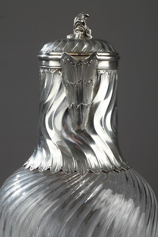 silver, 4 ewers, pairs, 19th, century, Napoleon III
