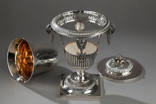 silver, candy dish, drageoir, 1er Empire, Egyptian style, Pharaoh, Napoleon 