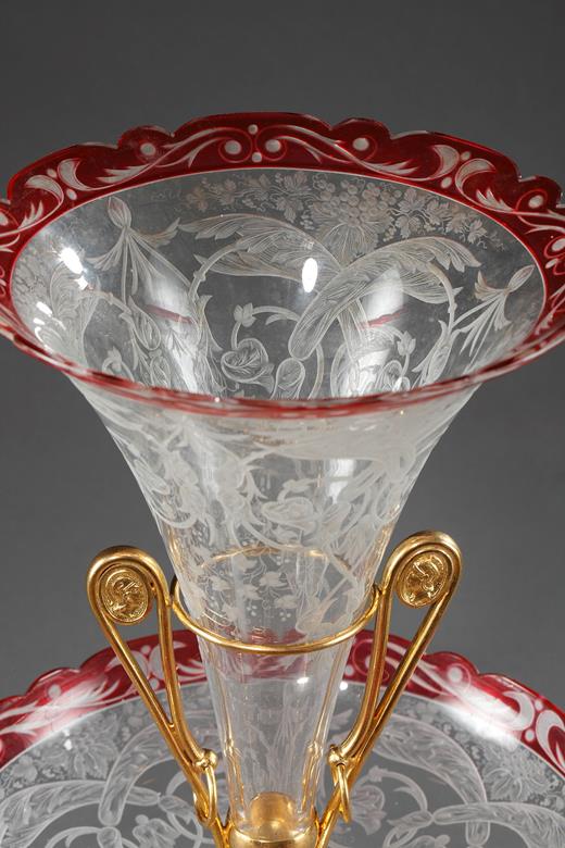 Crystal centerpiece ormolu mounted, 19th century