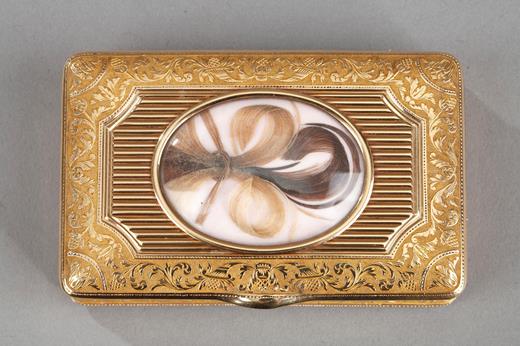 empire french gold snuff box  guilloché,19th century