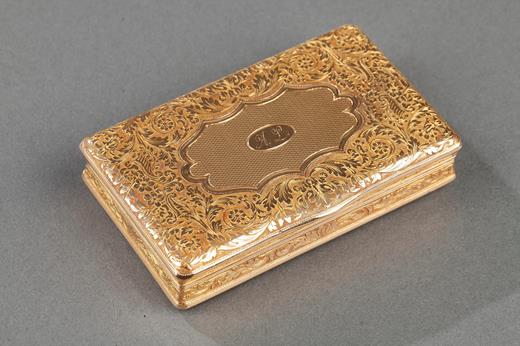19th century Gold snuff-box by Louis Tronquoy