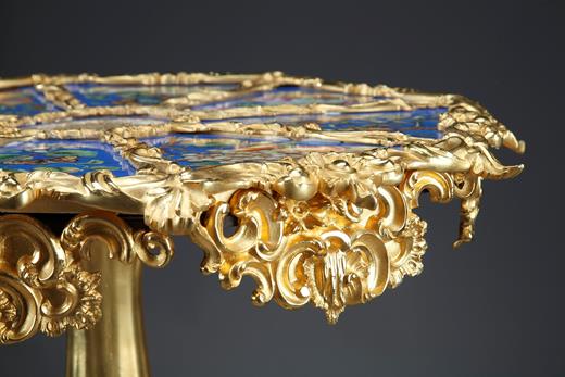 table, gueridon, porcelain, gilt, bronze, napoleon III, 19th century, Victorian