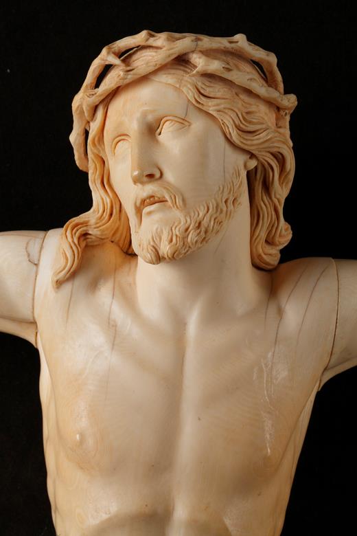 18th Century Ivory Figure of the crucified Christ