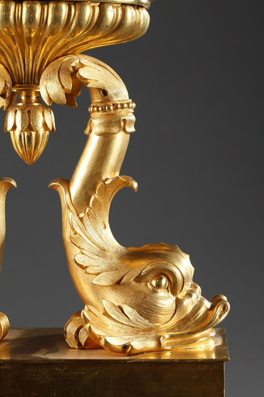 19th Century French pair of Cups with dolphins
