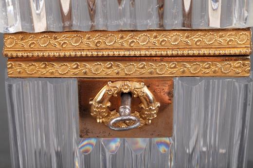casket, box, crystal, cut-crystal, ormolu, jewellery box, 19th, century, Restauration, Charles X