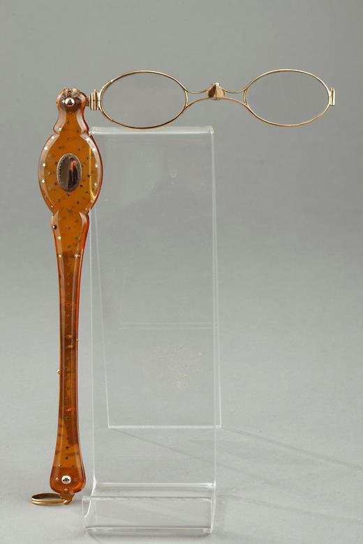 face-à-main, gold, glasses, tortoiseshell, 19th century, star, 20th century, 