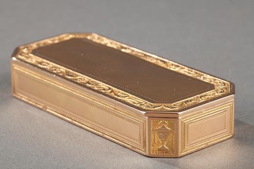 gold, box, snuff-box, Louis XVI, guilloché, Guillemot, Neoclassical