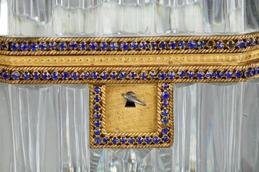 coffret, boite, cristal, bronze doré, Creusot, Baccarat, Restauration, XIXème, siècle, Victoria, Charles X.