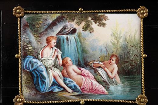 casket, enamel, mythological, Klein Paris, Vienna, Autrian , 19th century, Victorian, Victorai, Napoleon III