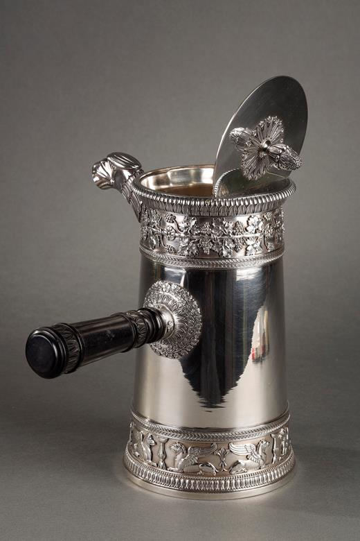  Empire style Odiot  silver coffee pot 19th century