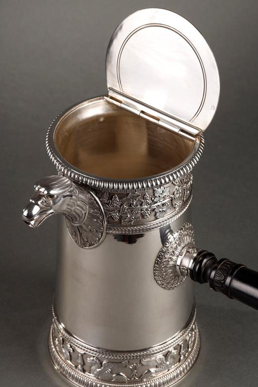  Empire style Odiot  silver coffee pot 19th century