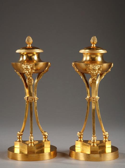 Pair of Tripods Early 19th Century Candlesticks Empire