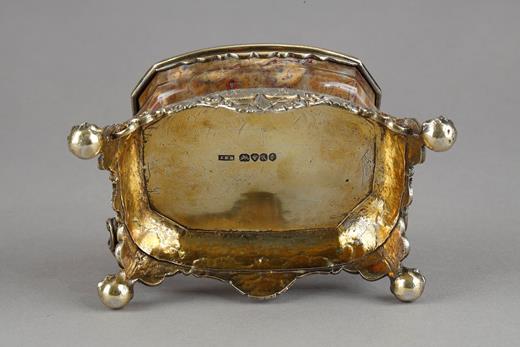 inskstand, inkwell, agate, silver, gilt, vermeil, Victorian, stone, 19th, century