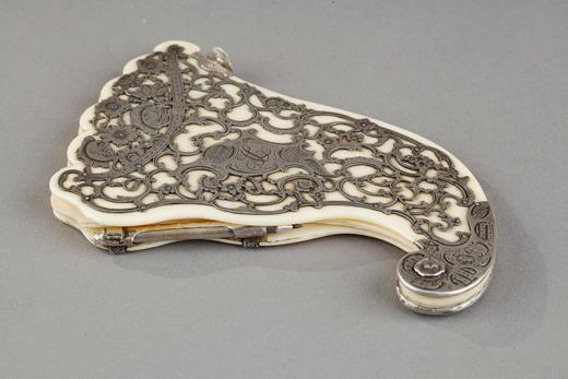  Dance card in silver and ivory 19 th century Antiques Purchase