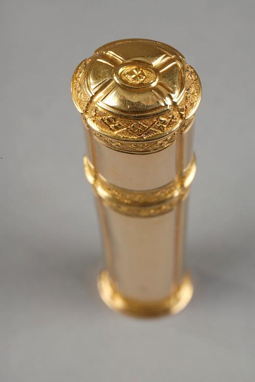 gold case, wax case, Louis XV, gold, objet de vertu, seal, 18th century