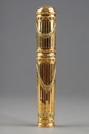 18th century gold wax case, master goldsmith Claude Francois THIERRY.