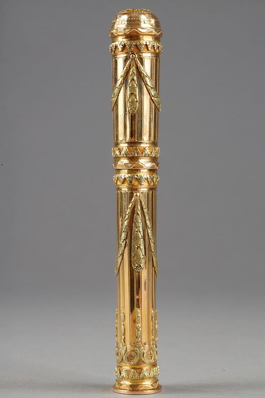 gold wax case, JB Fouache, 18th century, gold, objet de vertu, 