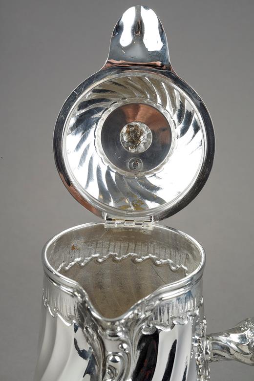 silver chocolate pot  Boin Taburet, Bointaburet, 19th century, exposition universelle, Louis XV style