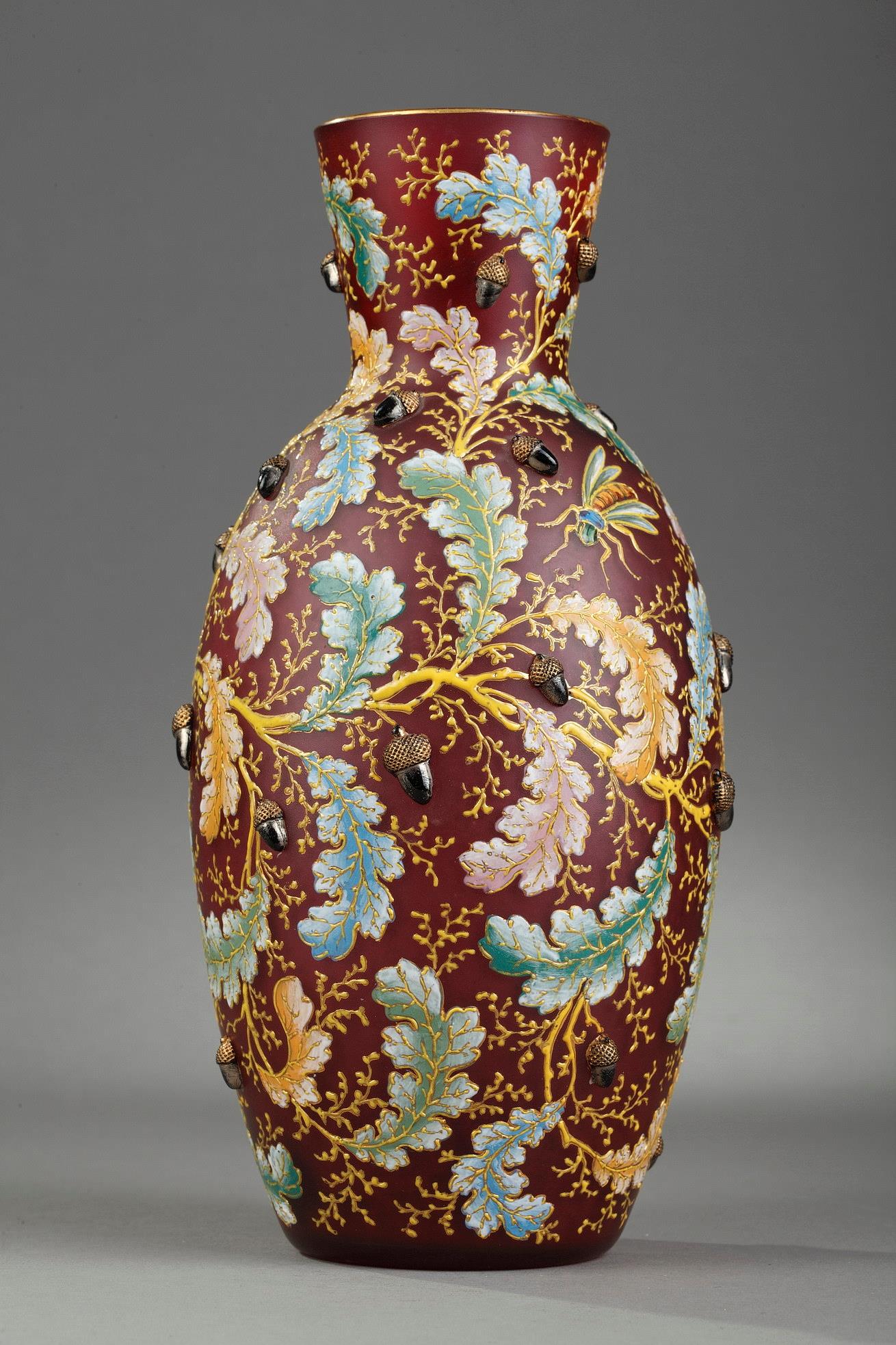 Moser Karlsbad bohemian vase. Circa 1880