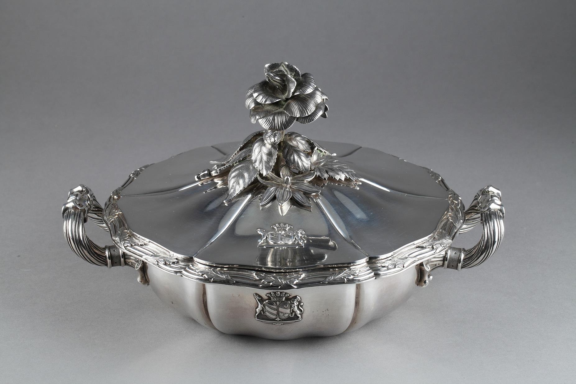 Early 19th Century Silver vegetable-dish covered Marc-Auguste Lebrun.